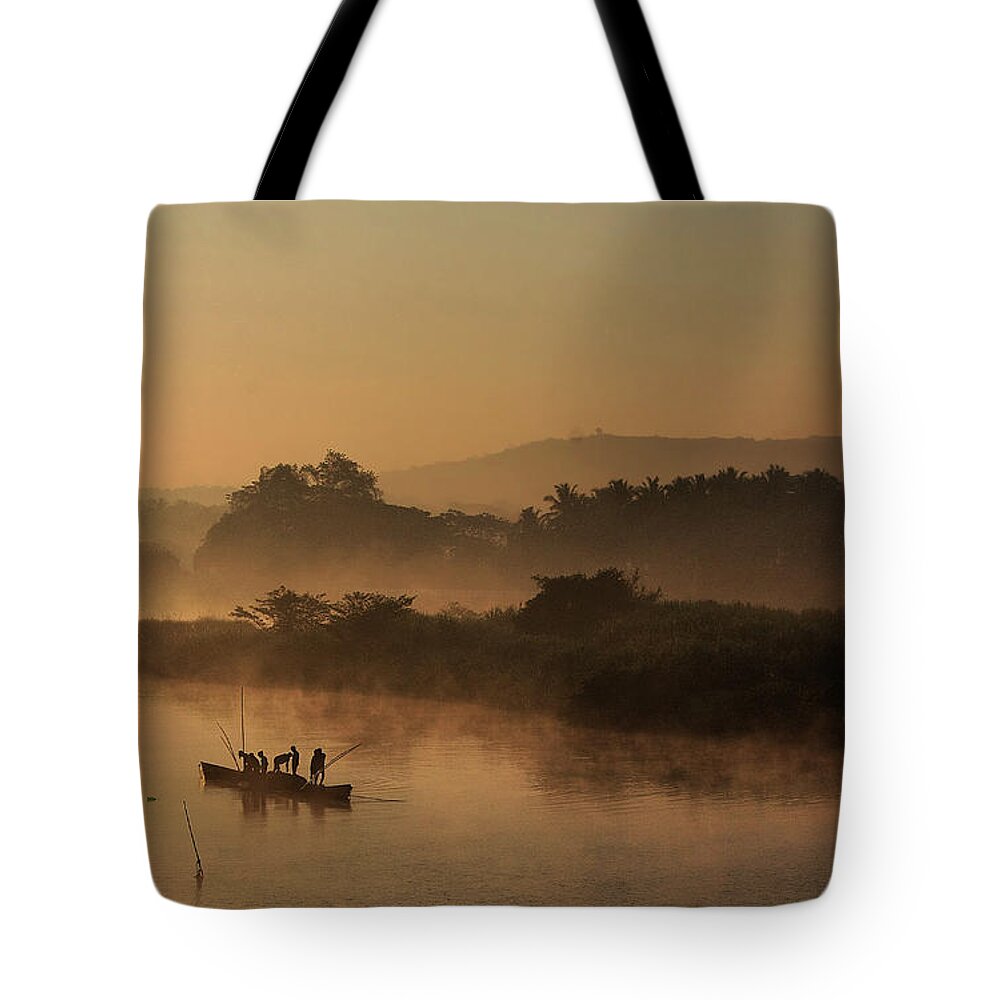 Scenics Tote Bag featuring the photograph Morning Business by Manojaswathi Photography