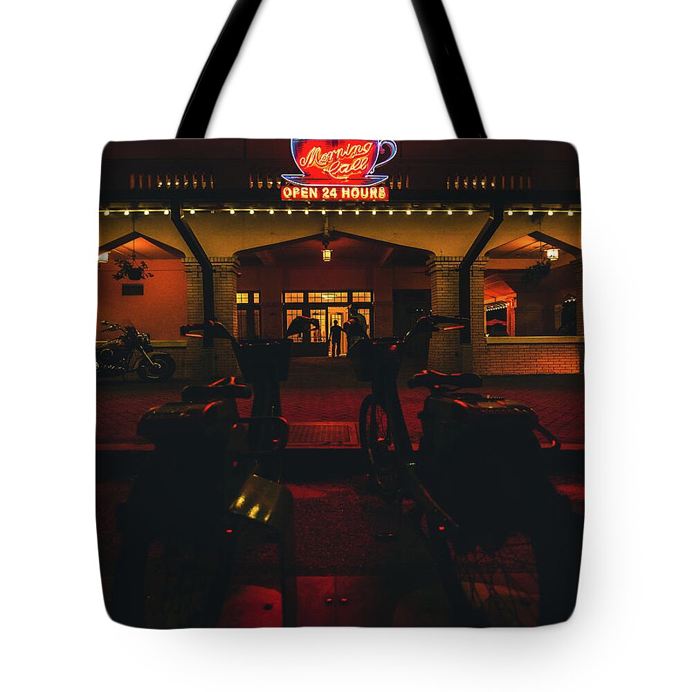 New Tote Bag featuring the photograph Morning Call by Peter Hull