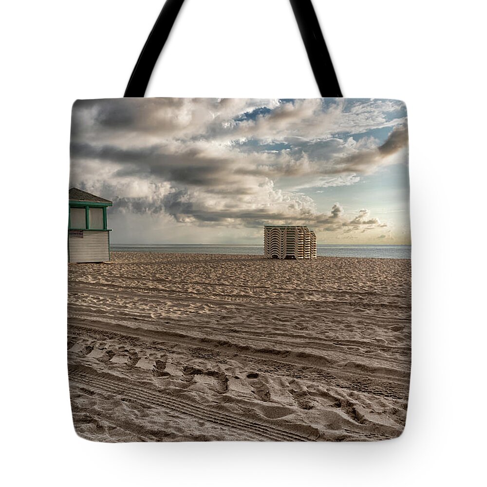 Morning Tote Bag featuring the photograph Morning in Miami by Alison Frank