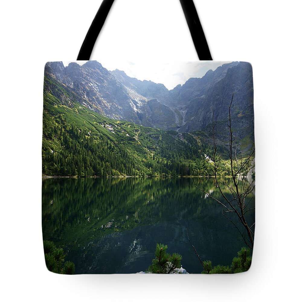 Tranquility Tote Bag featuring the photograph Morskie Oko Lake, Tatra Np. Poland by Chlaus Lotscher