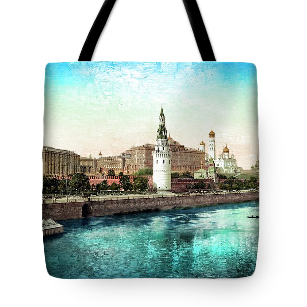 Russia Tote Bag featuring the photograph Moscow 1895 by Carlos Diaz