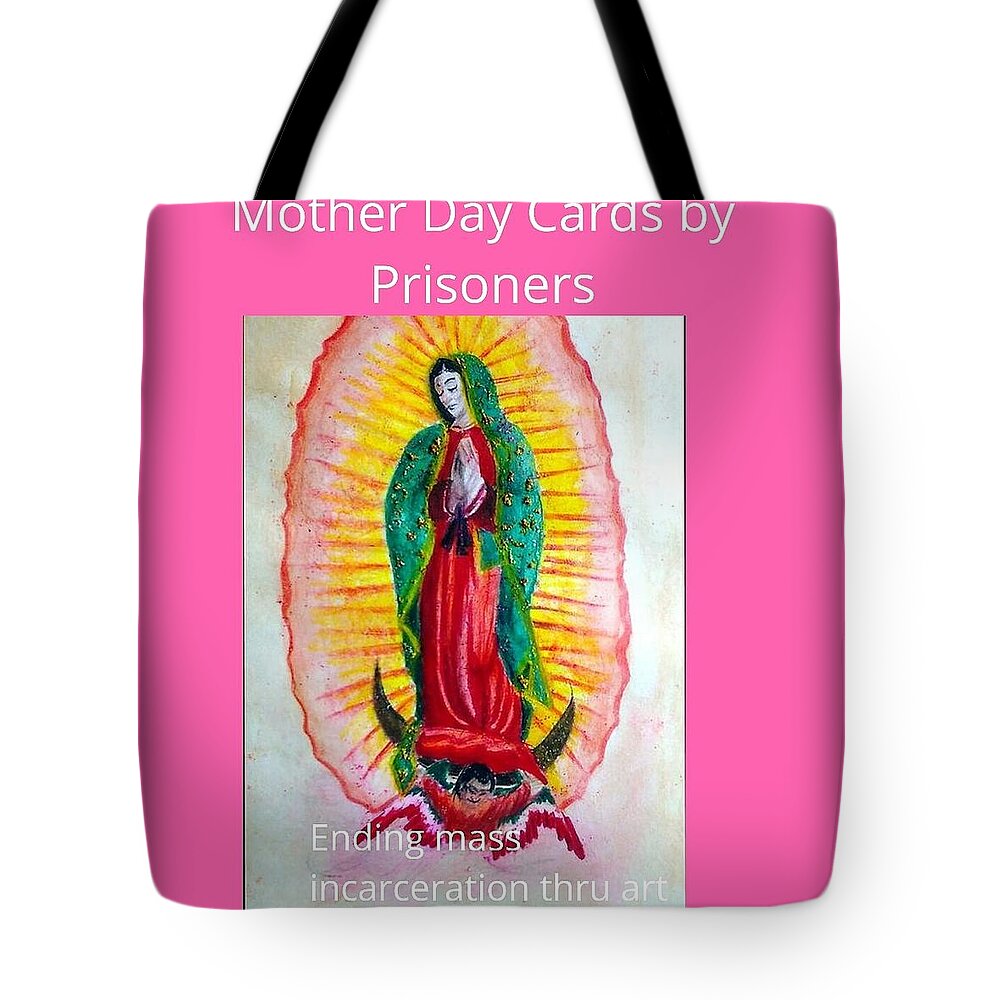 Mother Day Cards Tote Bag featuring the drawing Mother Day Cards by Darealprisonart