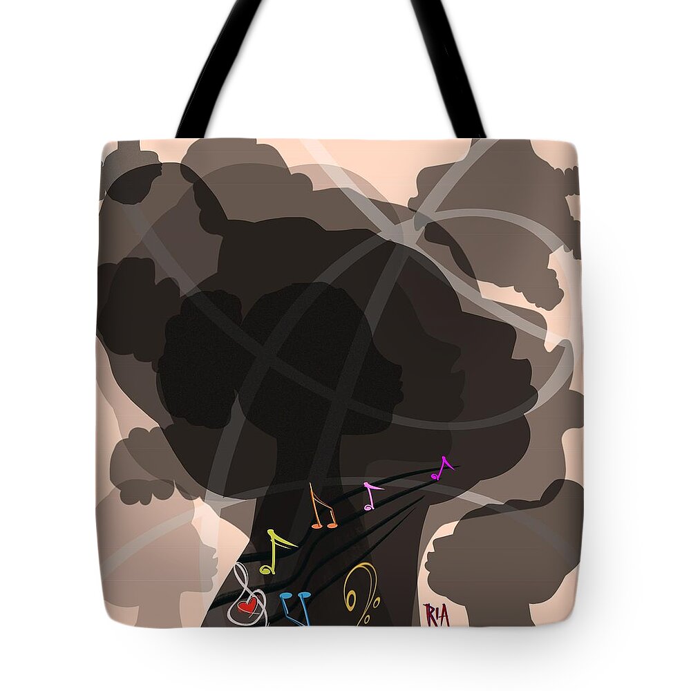 Mother Tote Bag featuring the photograph MotherSisterDaughterFriend by Artist RiA