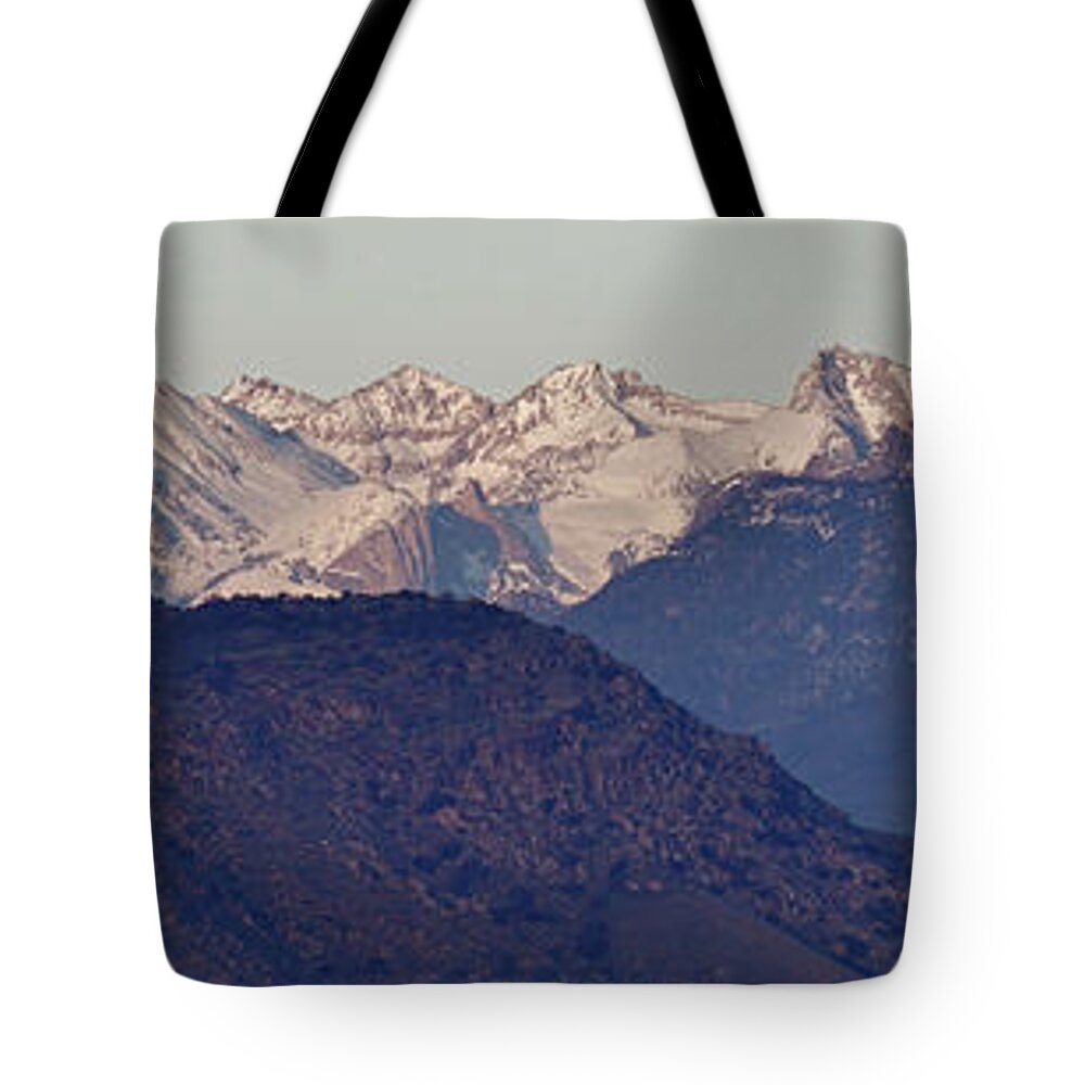 Sierra Nevada Tote Bag featuring the photograph Mountain View by Brett Harvey