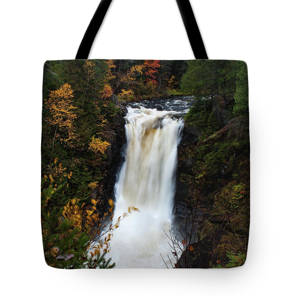 Moxie Tote Bag featuring the photograph Moxie Falls by Rick Hartigan