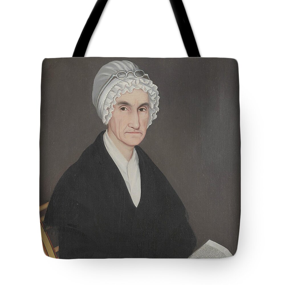 19th Century Art Tote Bag featuring the painting Mrs. Reuben Allerton by Ammi Phillips