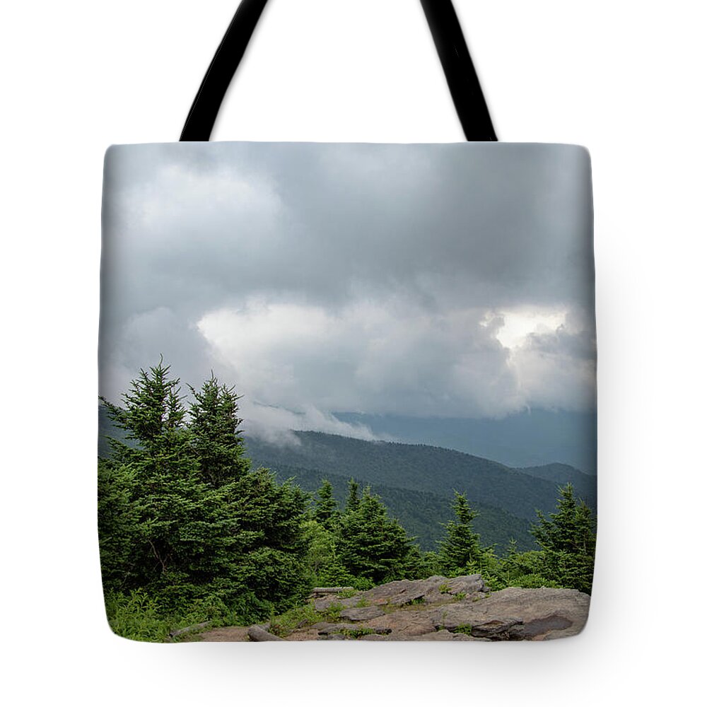 Mt. Craig Tote Bag featuring the photograph Mt. Craig Overlook by Natural Vista Photo