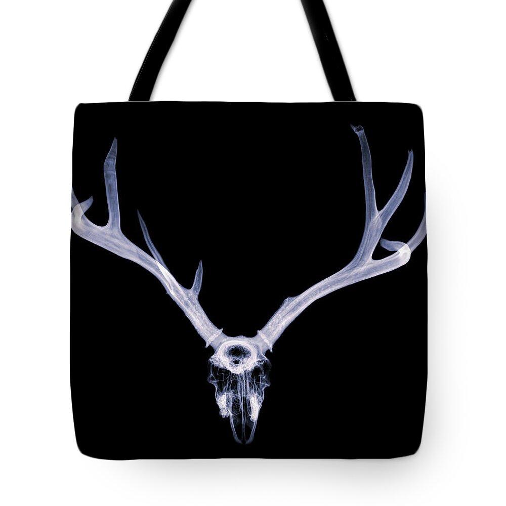 Kansas Tote Bag featuring the photograph Mule Deer x-ray 003 by Rob Graham