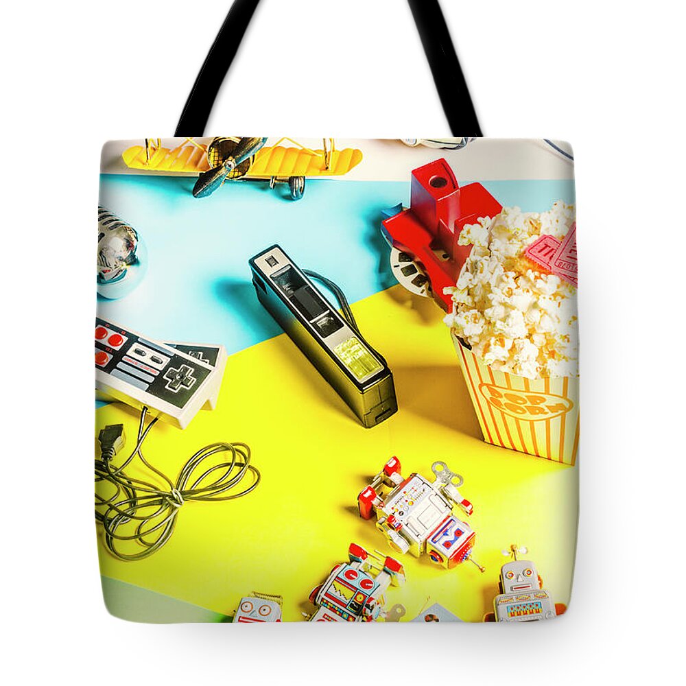 Games Tote Bag featuring the photograph Multicolour memorabilia by Jorgo Photography