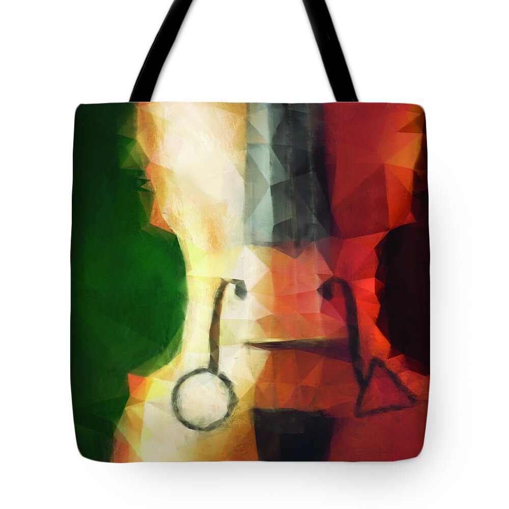 Muse Tote Bag featuring the painting Muse by Vart Studio