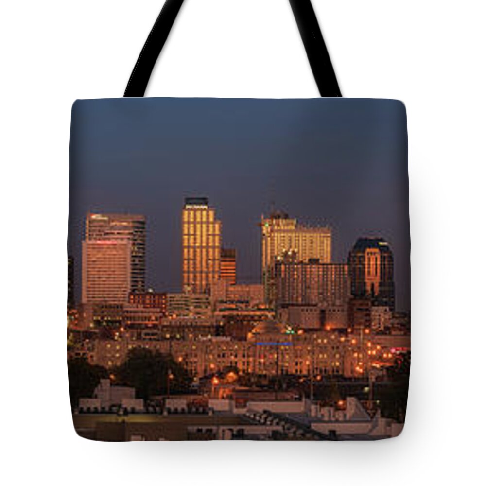 2016 Tote Bag featuring the photograph Music City Shines by Kenneth Everett
