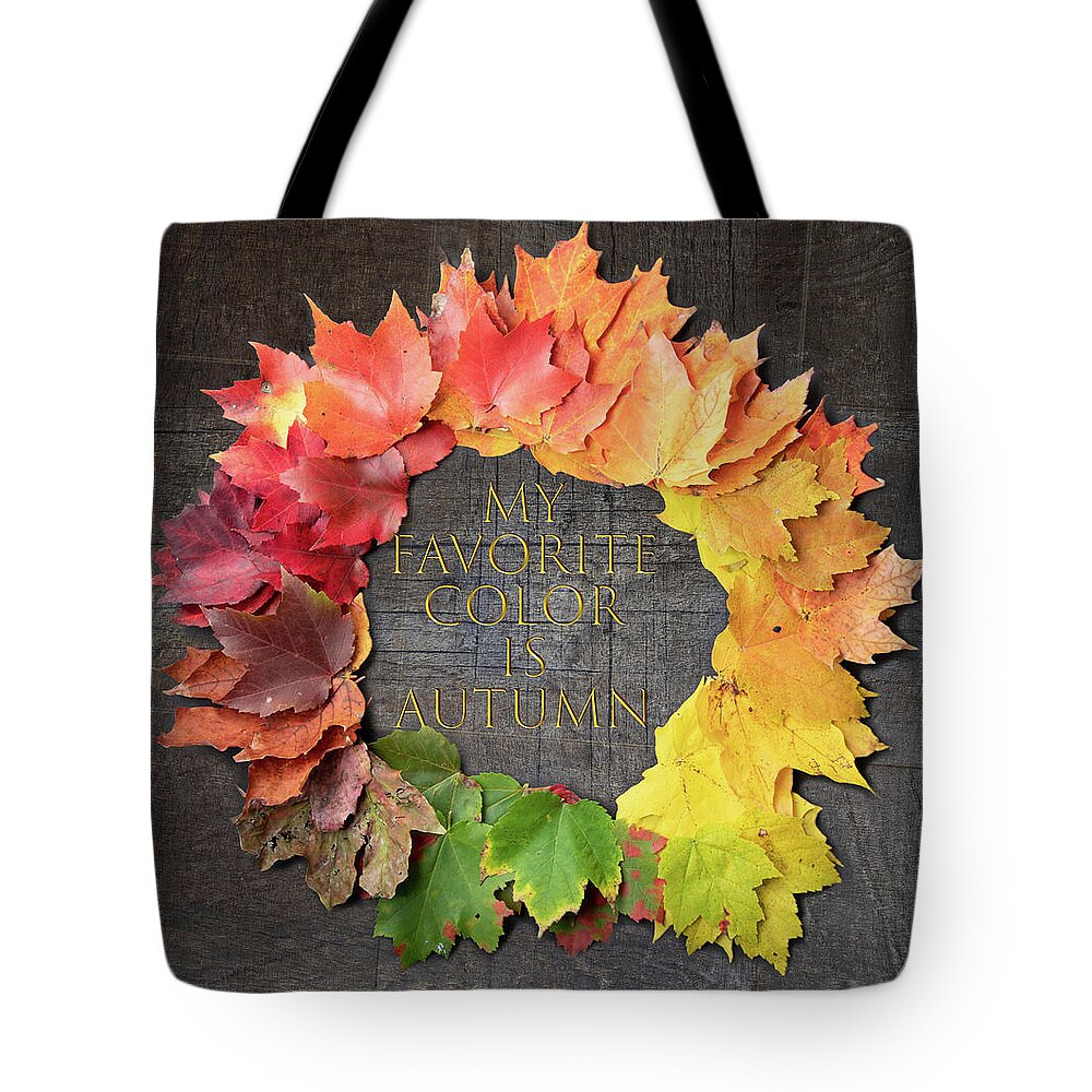 Autumn Foliage Massachusetts Tote Bag featuring the photograph My Favorite Color is Autumn by Jeff Folger