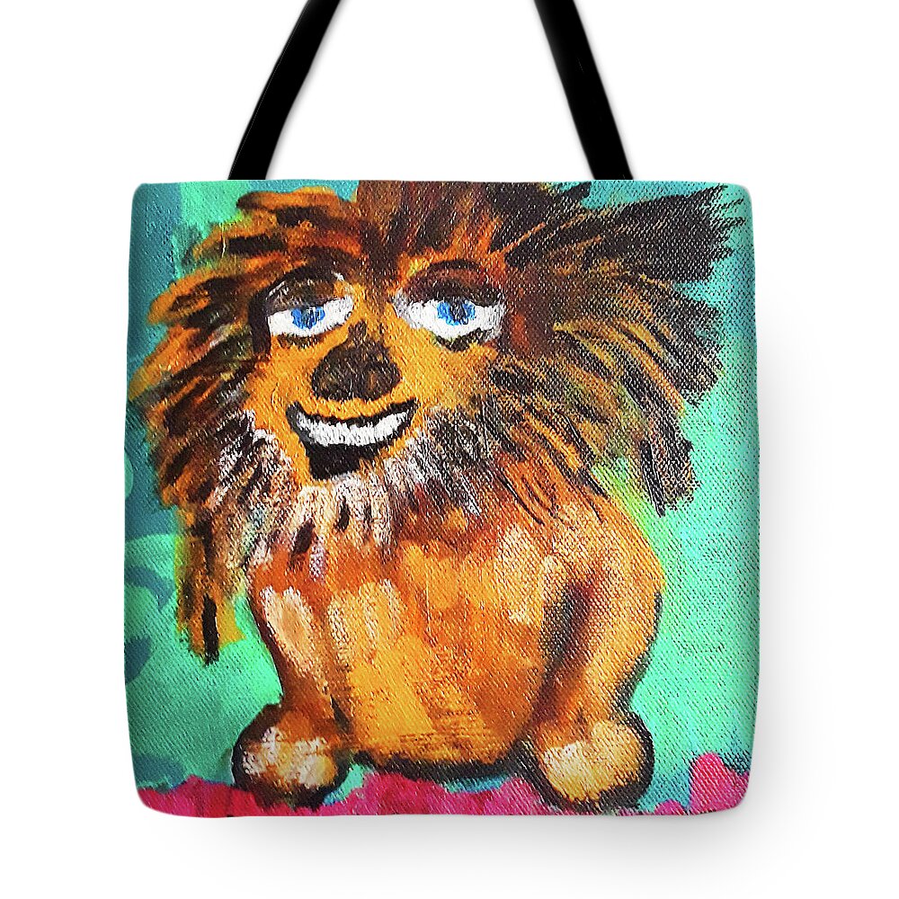 Pets Tote Bag featuring the painting My New Hair Style by Gabby Tary