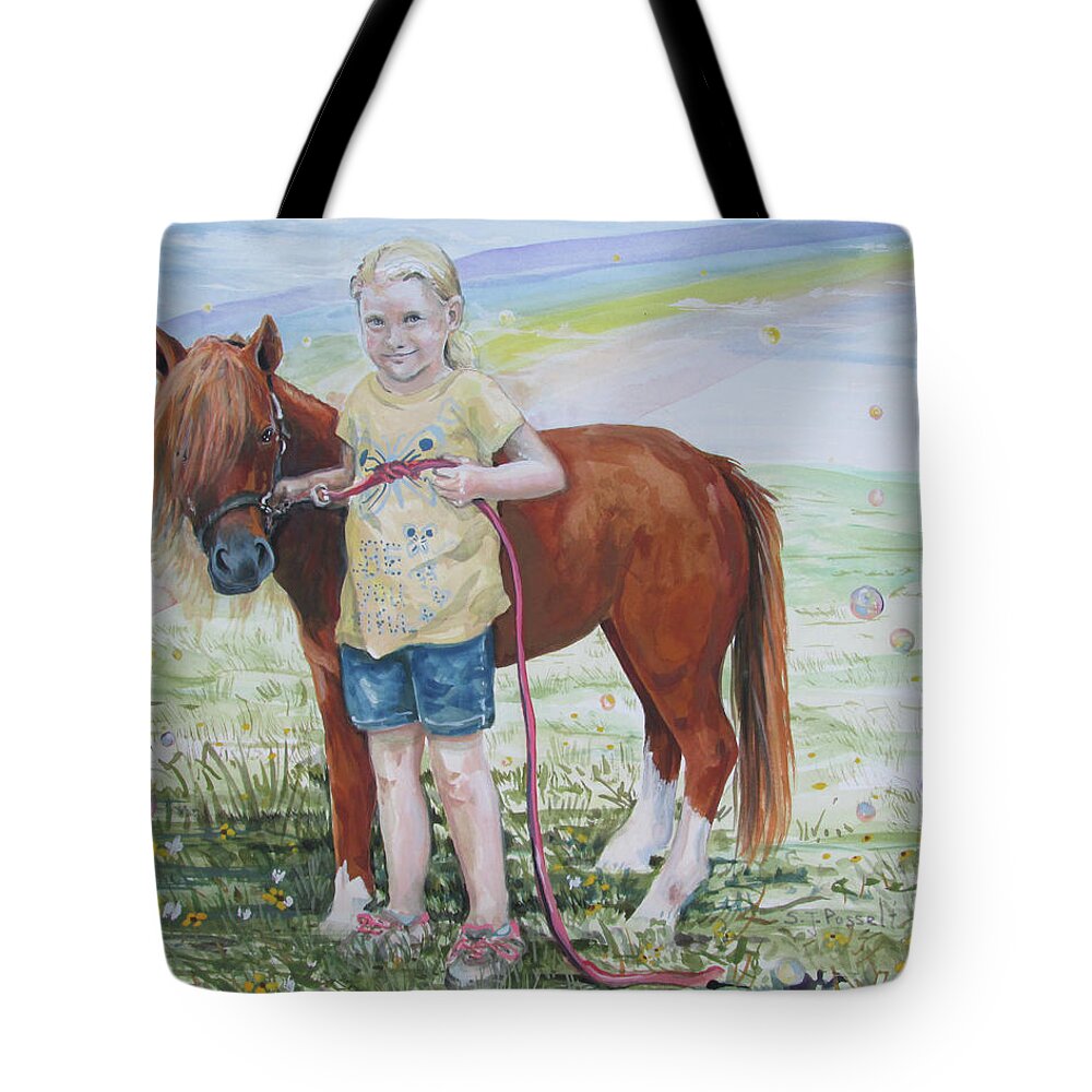 My Tote Bag featuring the painting My Time with Ginger by Sheri Jo Posselt
