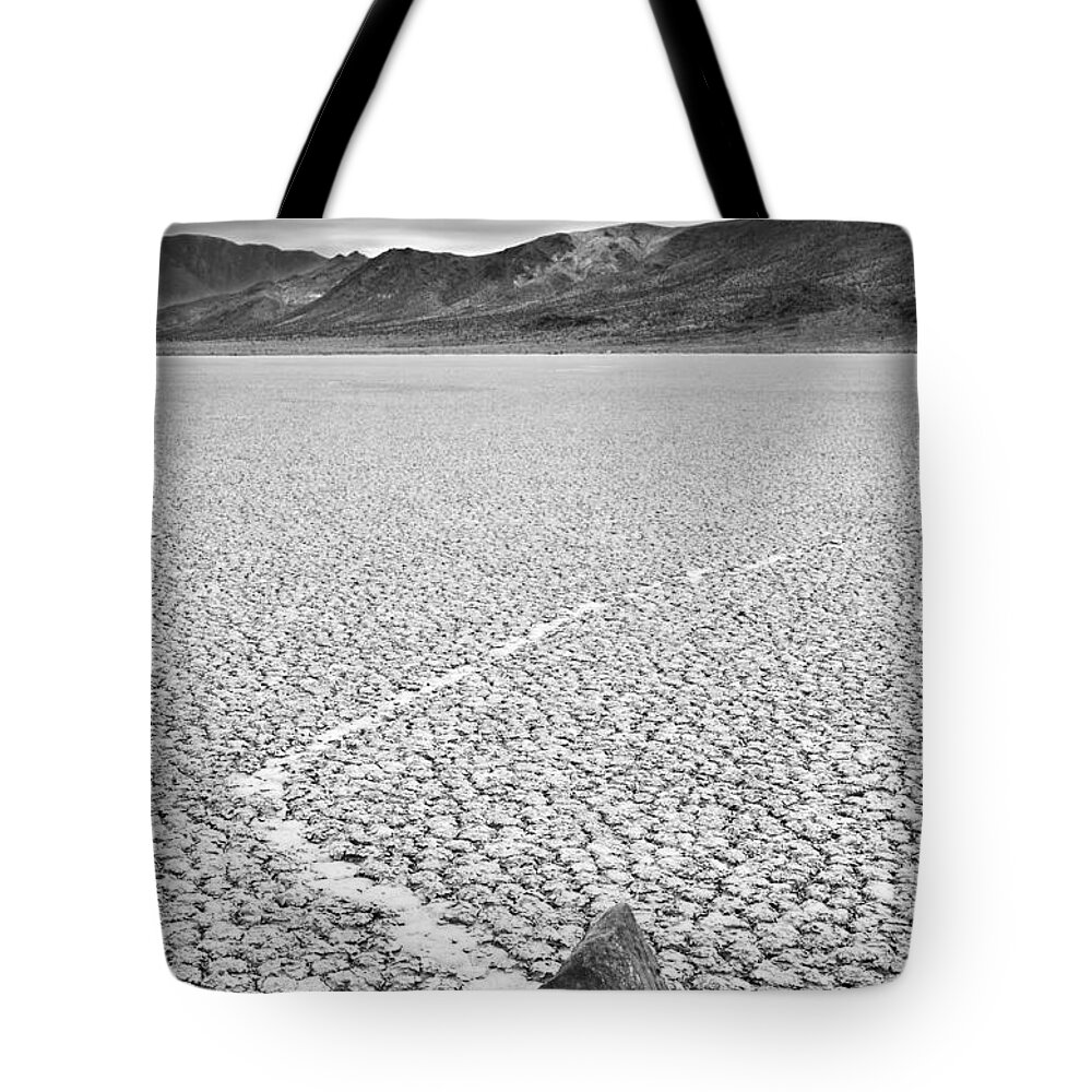 Scenics Tote Bag featuring the photograph Mysterious Moving Rocks At The by Enrique R. Aguirre Aves