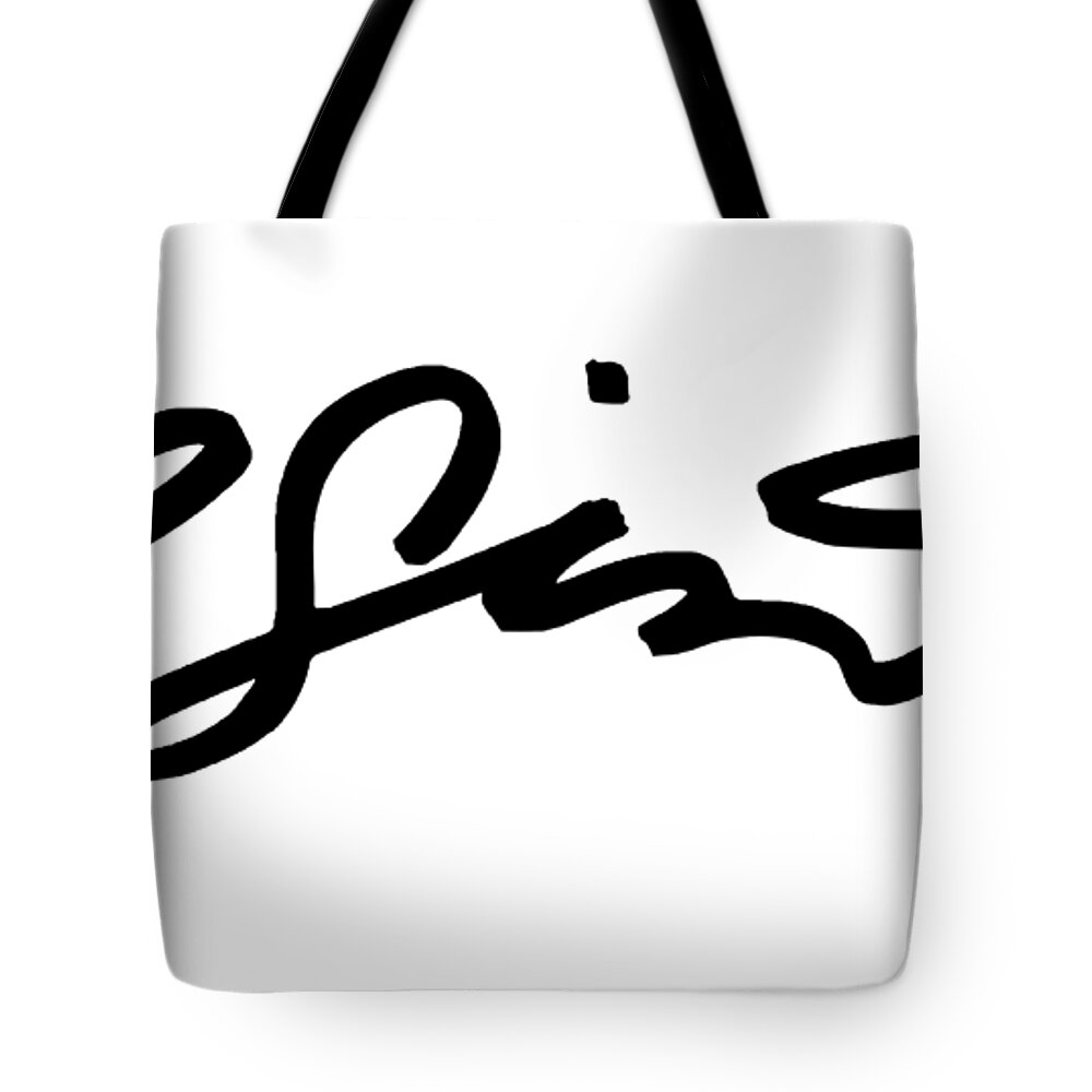  Tote Bag featuring the digital art Nameplate by Clayton Singleton