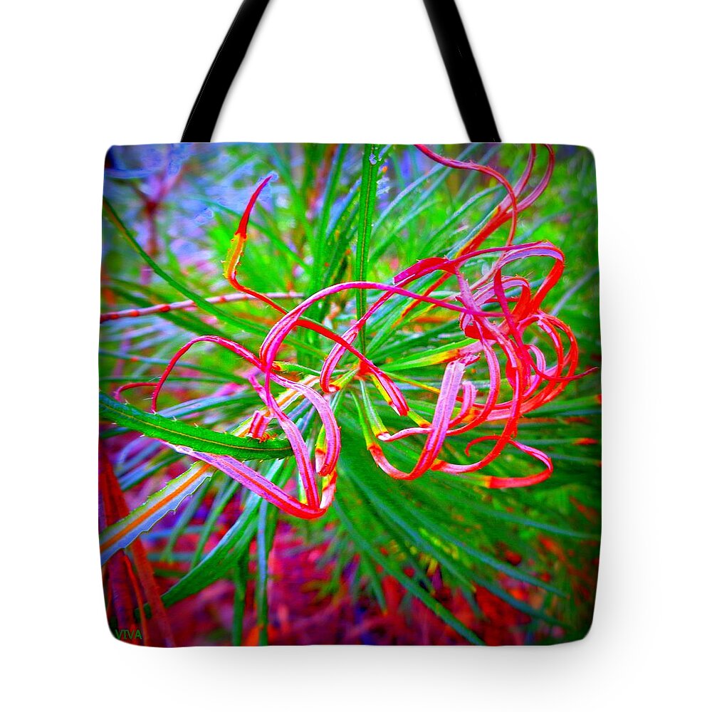 Tendril Tote Bag featuring the photograph Nature's Ribbons by VIVA Anderson