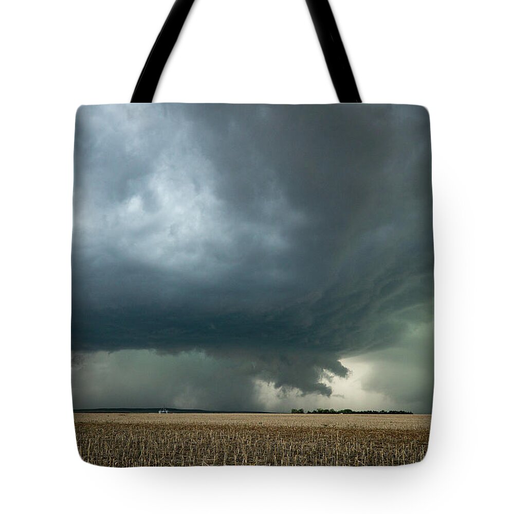 Supercell Tote Bag featuring the photograph Nebraska Storm by Wesley Aston