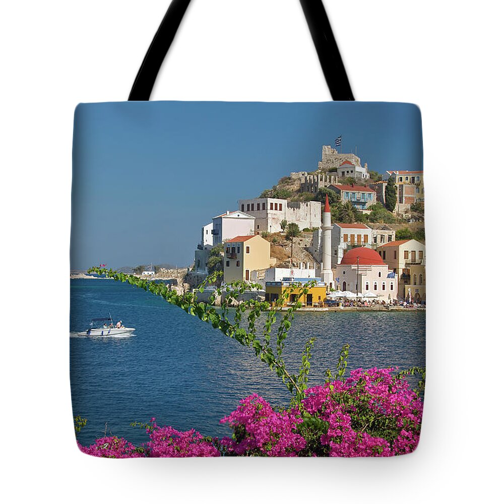 Wake Tote Bag featuring the photograph Neoclassical Houses And St Georges by Izzet Keribar