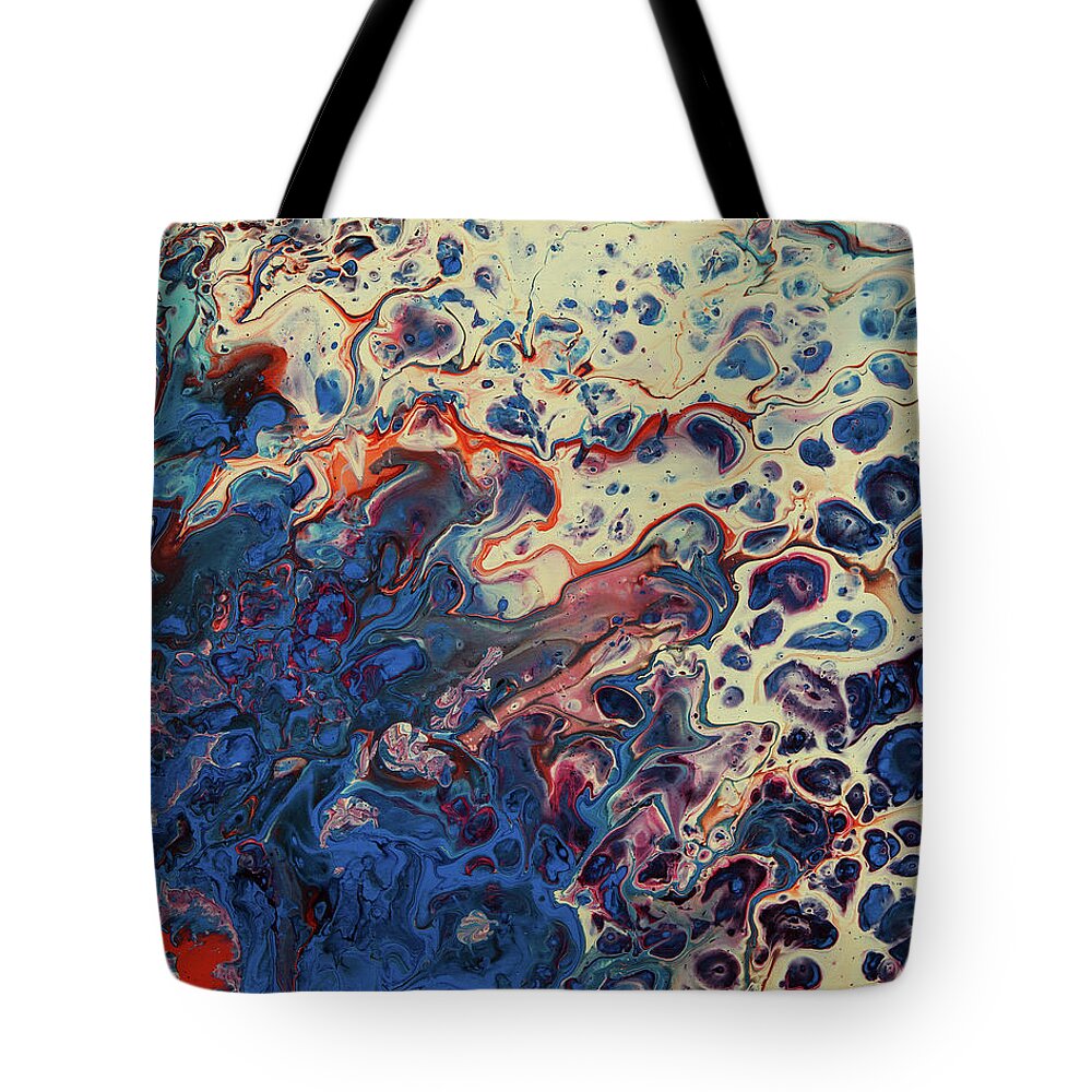 Fluid Tote Bag featuring the painting New Painting Who Dis by Jennifer Walsh
