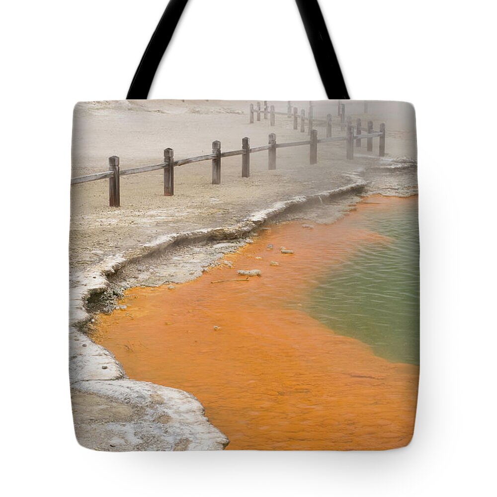 Scenics Tote Bag featuring the photograph New Zealand, Thermal Wonderland by Westend61