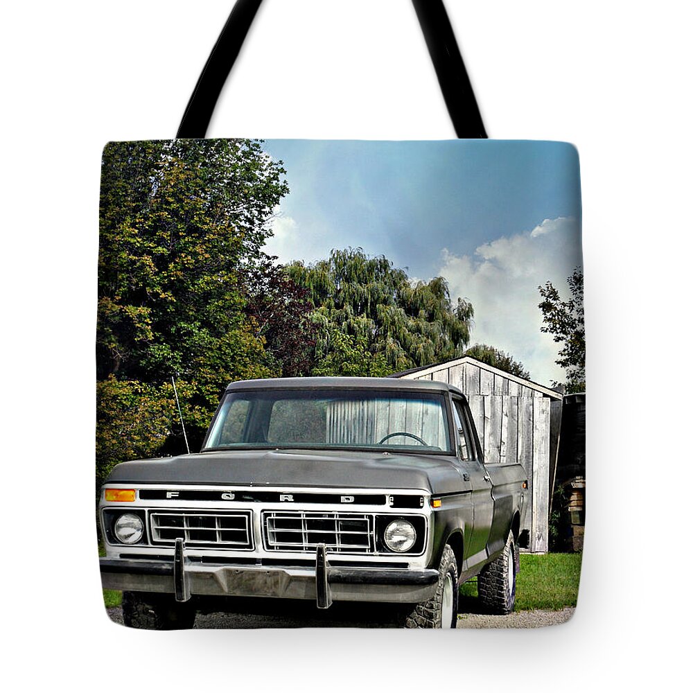 Nice Tires Tote Bag featuring the photograph Nice Tires by Cyryn Fyrcyd