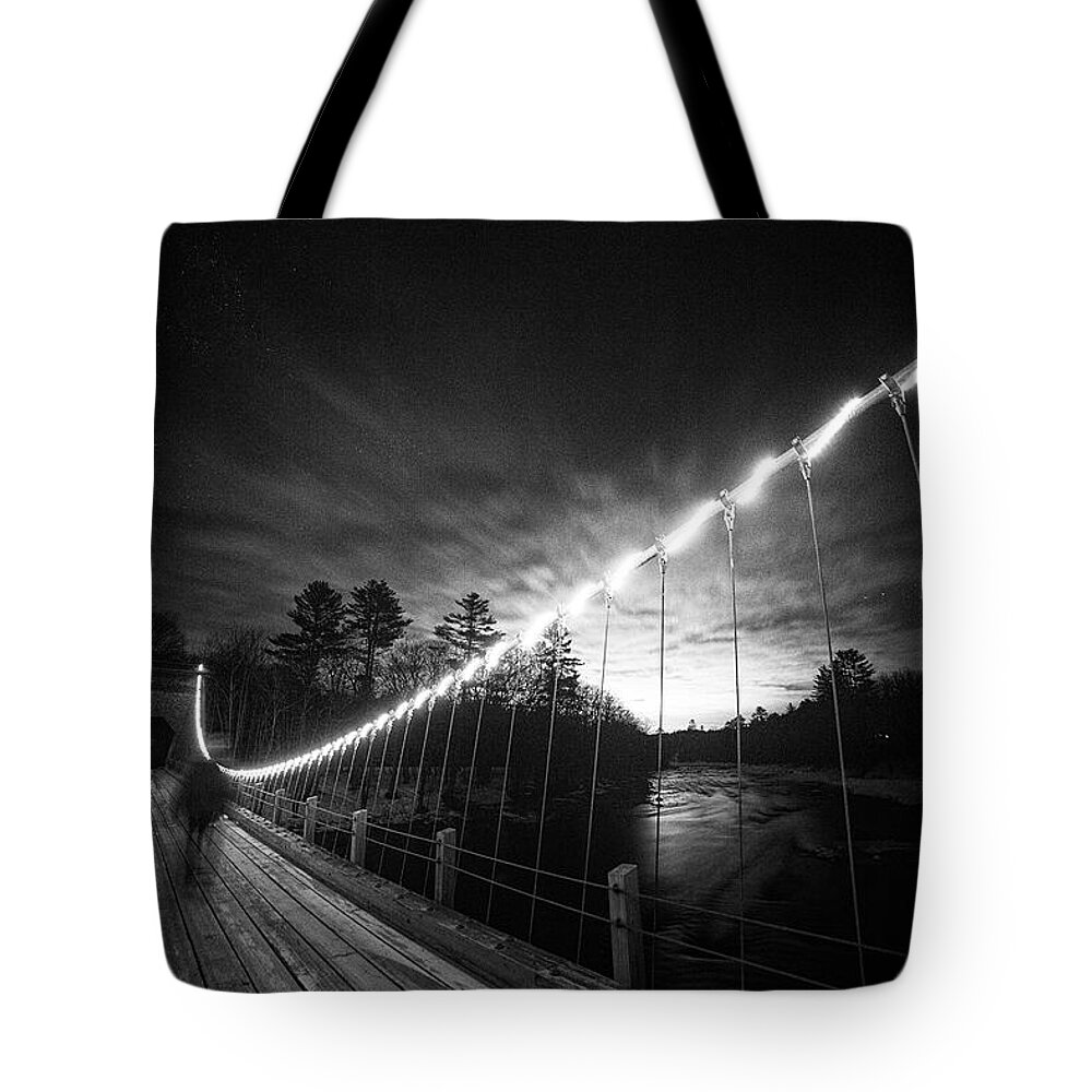 Walker Tote Bag featuring the photograph Night Walk by John Meader