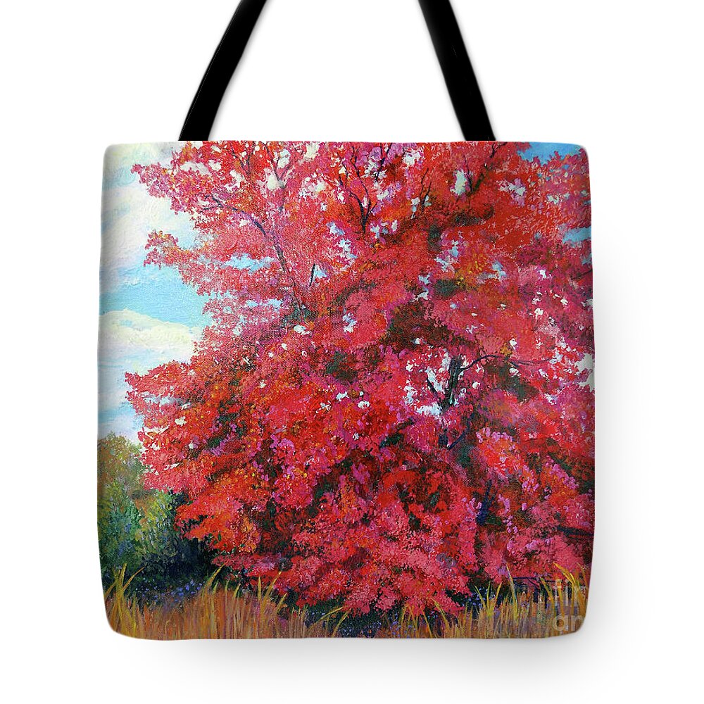 Nixon Tote Bag featuring the painting Nixon's Showy Display Of Beauty by Lee Nixon