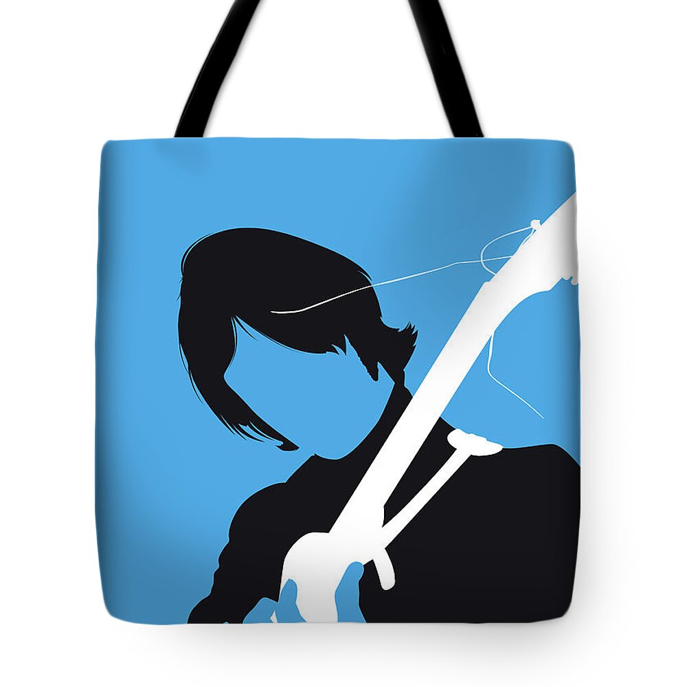 The Tote Bag featuring the digital art No229 MY THE KINKS Minimal Music poster by Chungkong Art