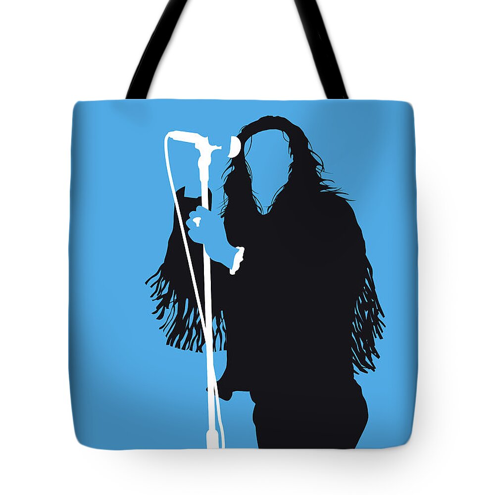 The Tote Bag featuring the digital art No259 MY The Cult Minimal Music poster by Chungkong Art