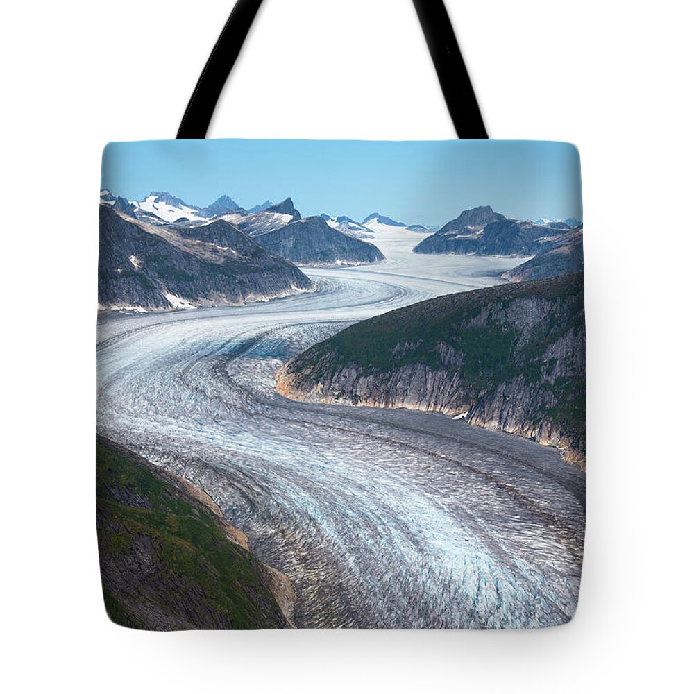 Norris Glacier Tote Bag featuring the photograph Norris Glacier by David Kirby