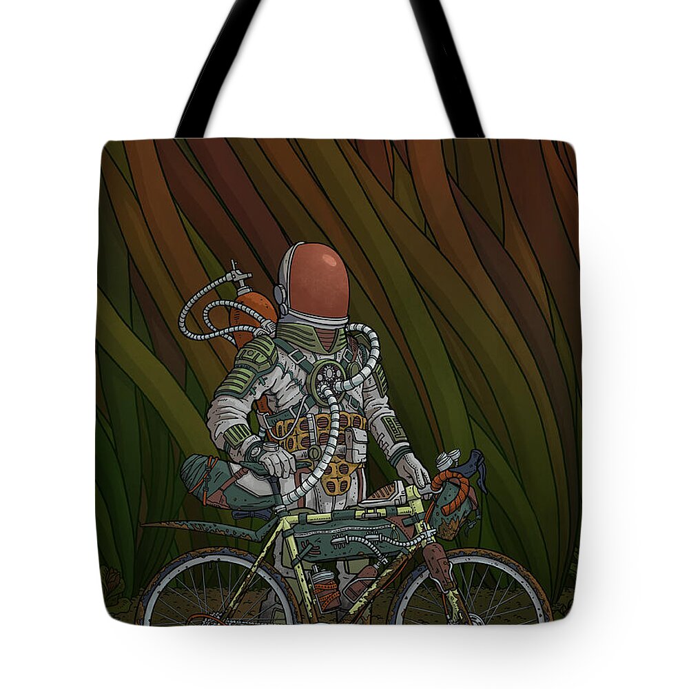 Procreate Tote Bag featuring the digital art North Branch, 140psi by EvanArt - Evan Miller