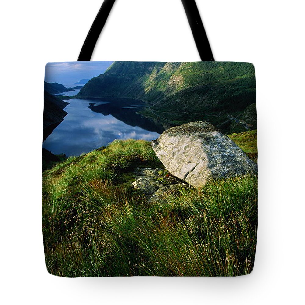 Scenics Tote Bag featuring the photograph Norway, Maloy, Nordfjord, Alpine Tundra by Paul Souders