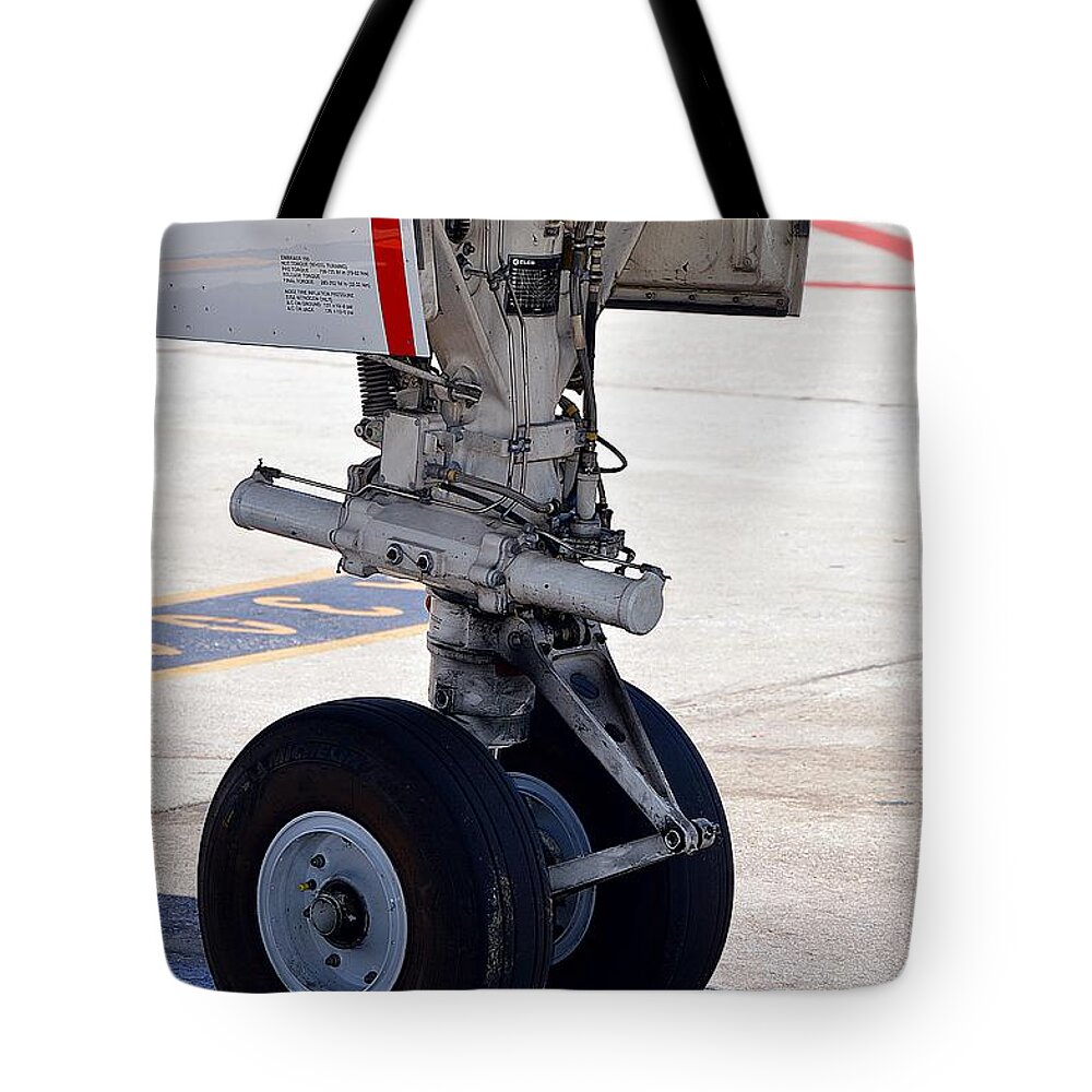 Nosegear Tote Bag featuring the photograph NoseGear by Thomas Schroeder