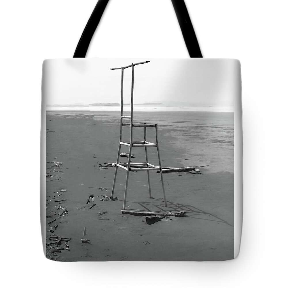 Beach Chair Tote Bag featuring the photograph Not On Duty by Kandy Hurley