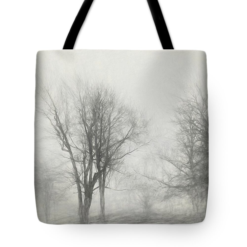 Art Tote Bag featuring the digital art Nothing and Nowhere by Jeff Iverson