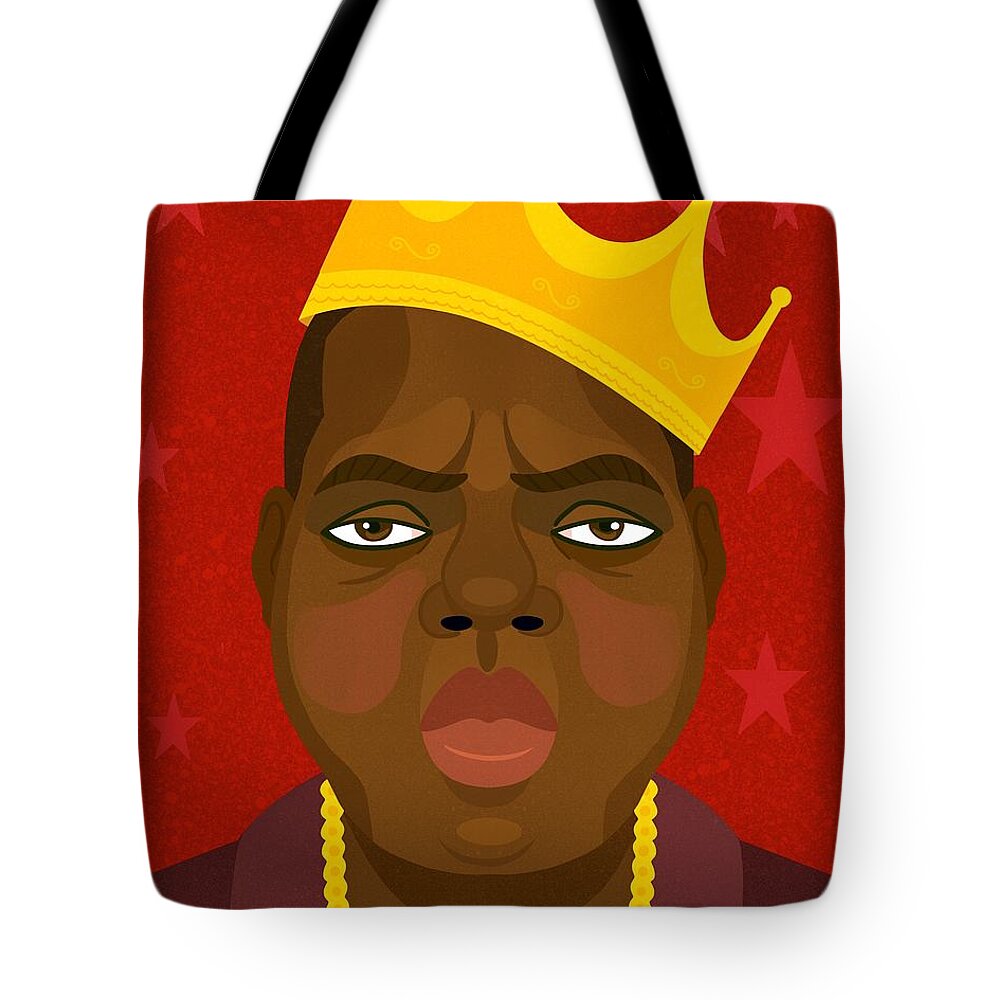 Notorious Big Tote Bag featuring the digital art Notorious Big by Nicole Wilson