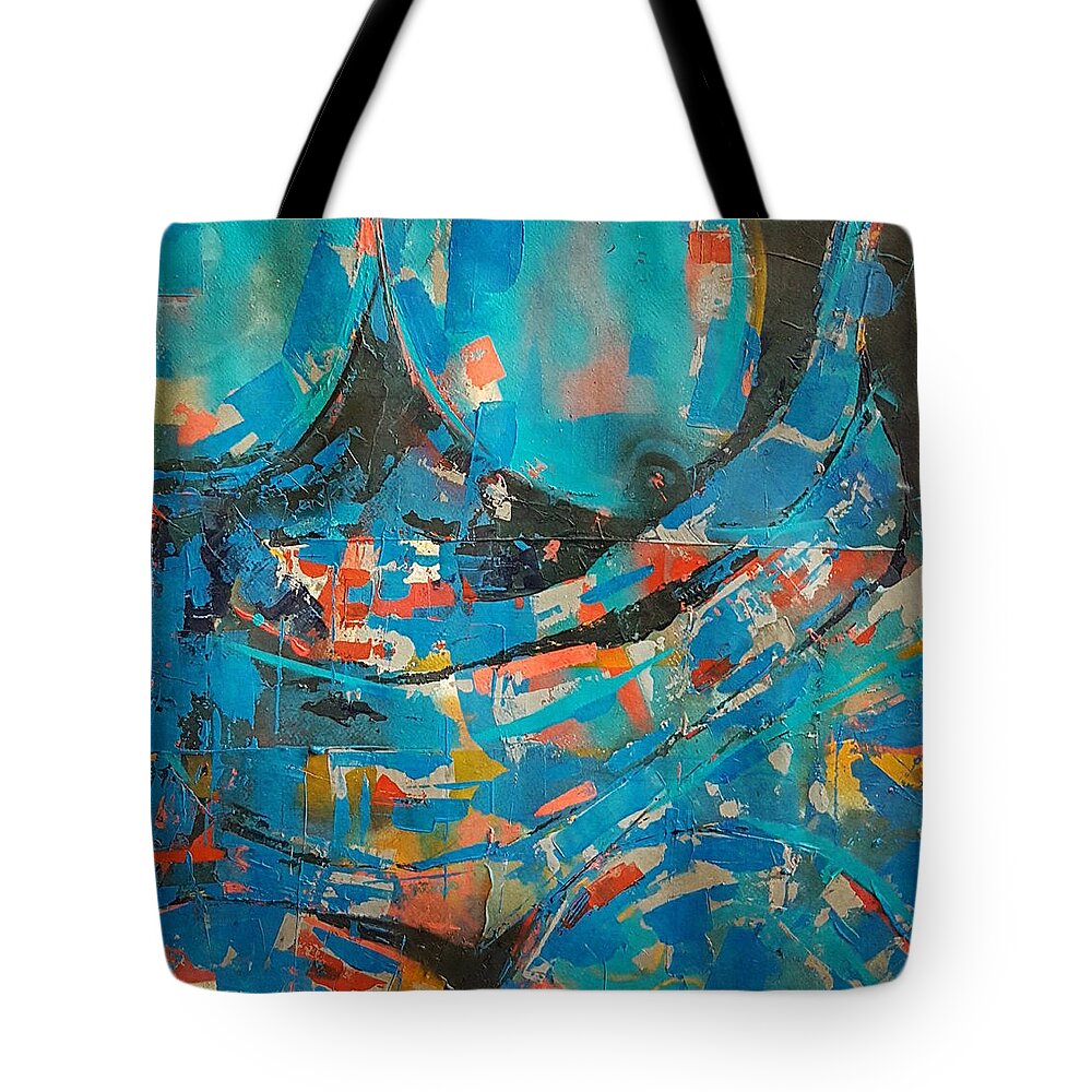 Nude Tote Bag featuring the painting Nude by Paul Lovering