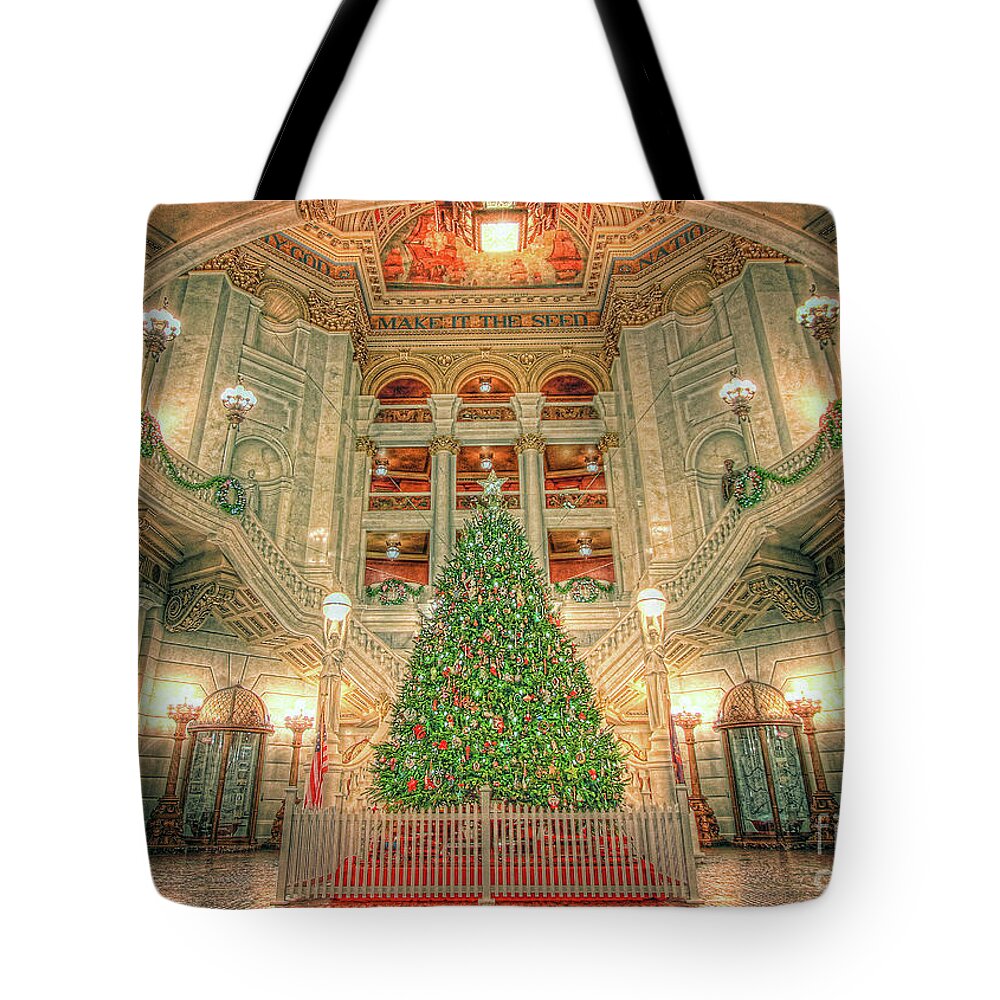 Christmas Tote Bag featuring the photograph O Christmas Tree by Geoff Crego