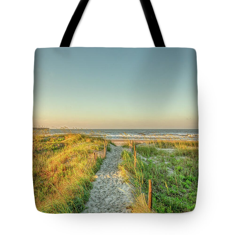 Photographs Tote Bag featuring the photograph Ocean Isle Beach Sunrise by Donna Twiford