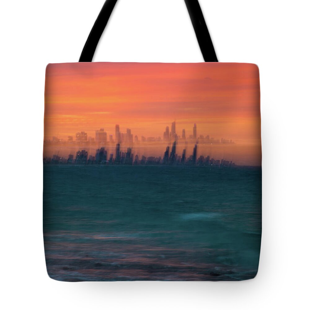 Abstract Photography Tote Bag featuring the photograph Ocean Motion by Az Jackson