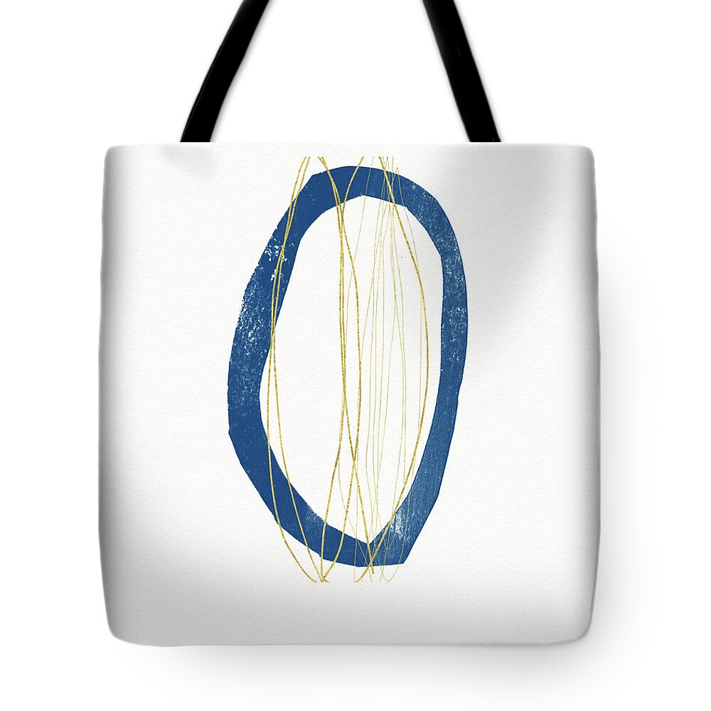 Abstract Tote Bag featuring the mixed media Ocean Zen 4- Art by Linda Woods by Linda Woods