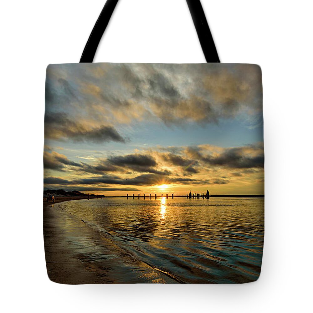 Sunset Tote Bag featuring the photograph October Star by DJA Images