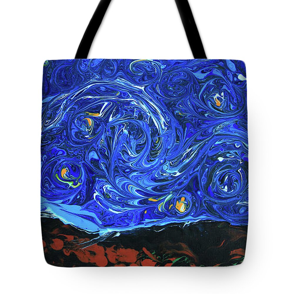 Art Tote Bag featuring the painting Ode to Van Gogh by Jeanette French