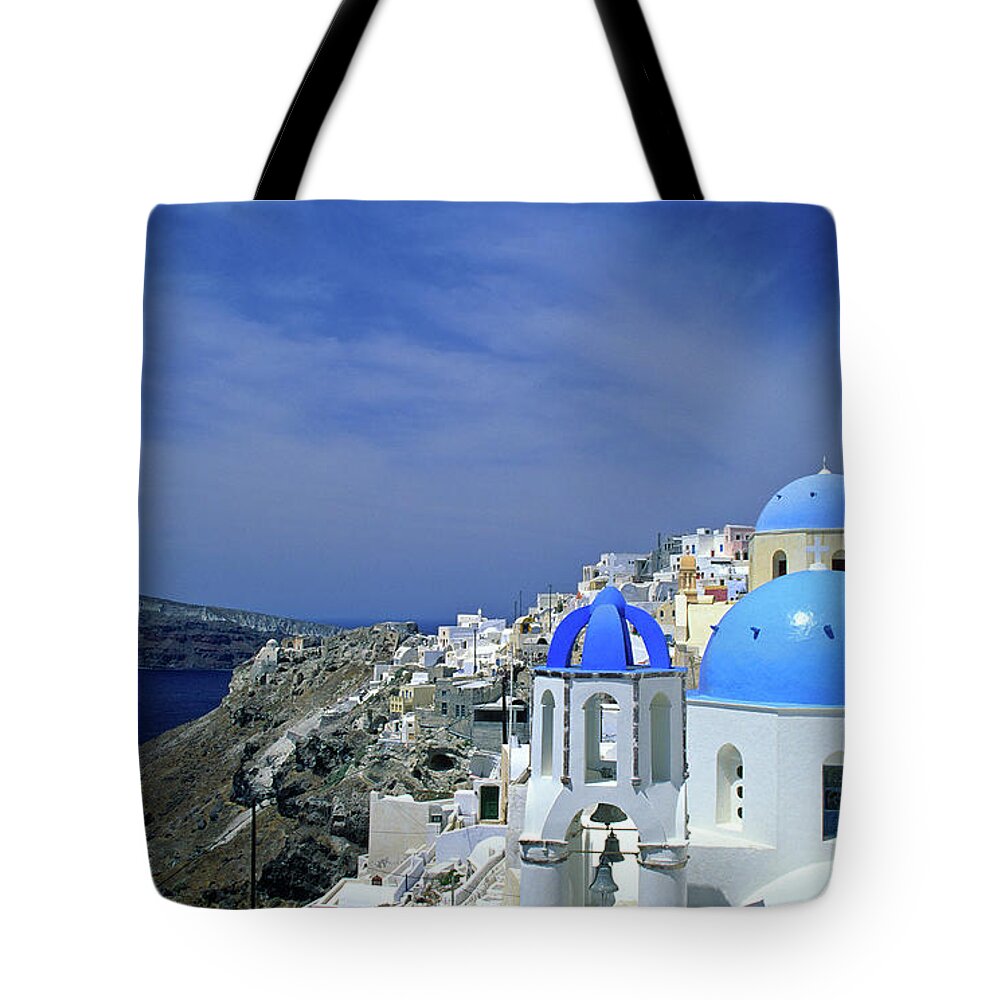 Greek Culture Tote Bag featuring the photograph Oia, Santorini by Jacobh