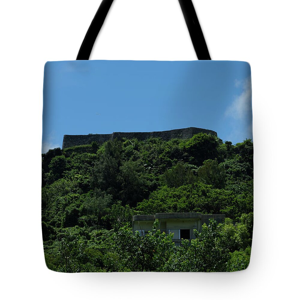 Katsuren Tote Bag featuring the photograph Old and New by Eric Hafner