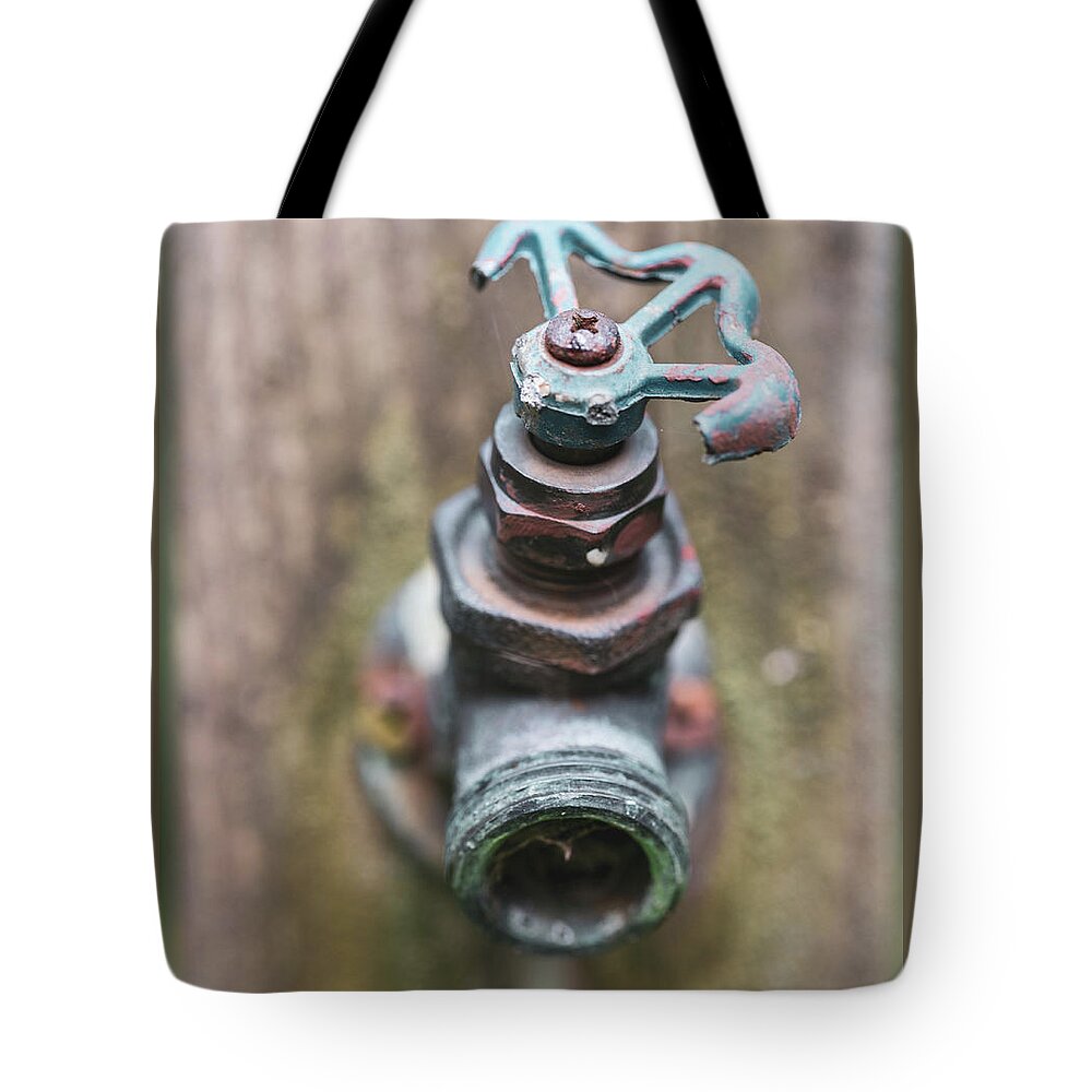 Spout Tote Bag featuring the photograph Macro Photography - Gardening by Amelia Pearn