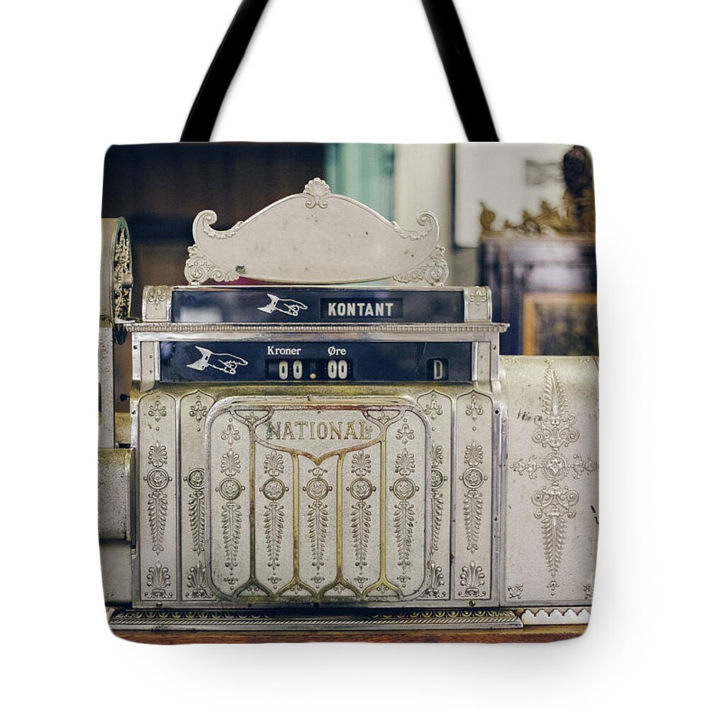 Analog Tote Bag featuring the photograph Old Cash Register by Joaquin Corbalan