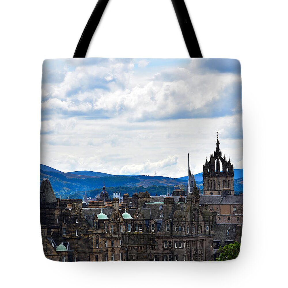 City Tote Bag featuring the photograph Old Town Architecture by Yvonne Johnstone
