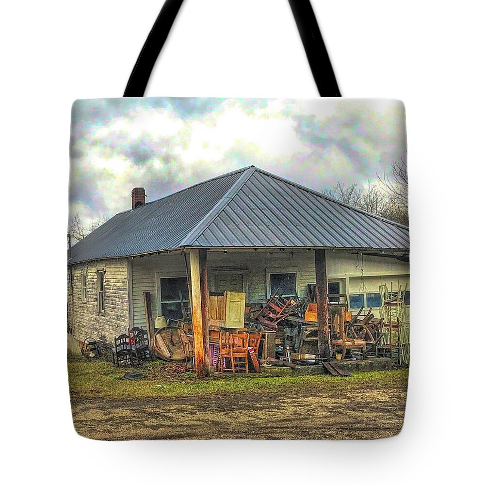  Tote Bag featuring the photograph On the Front Porch by Jack Wilson